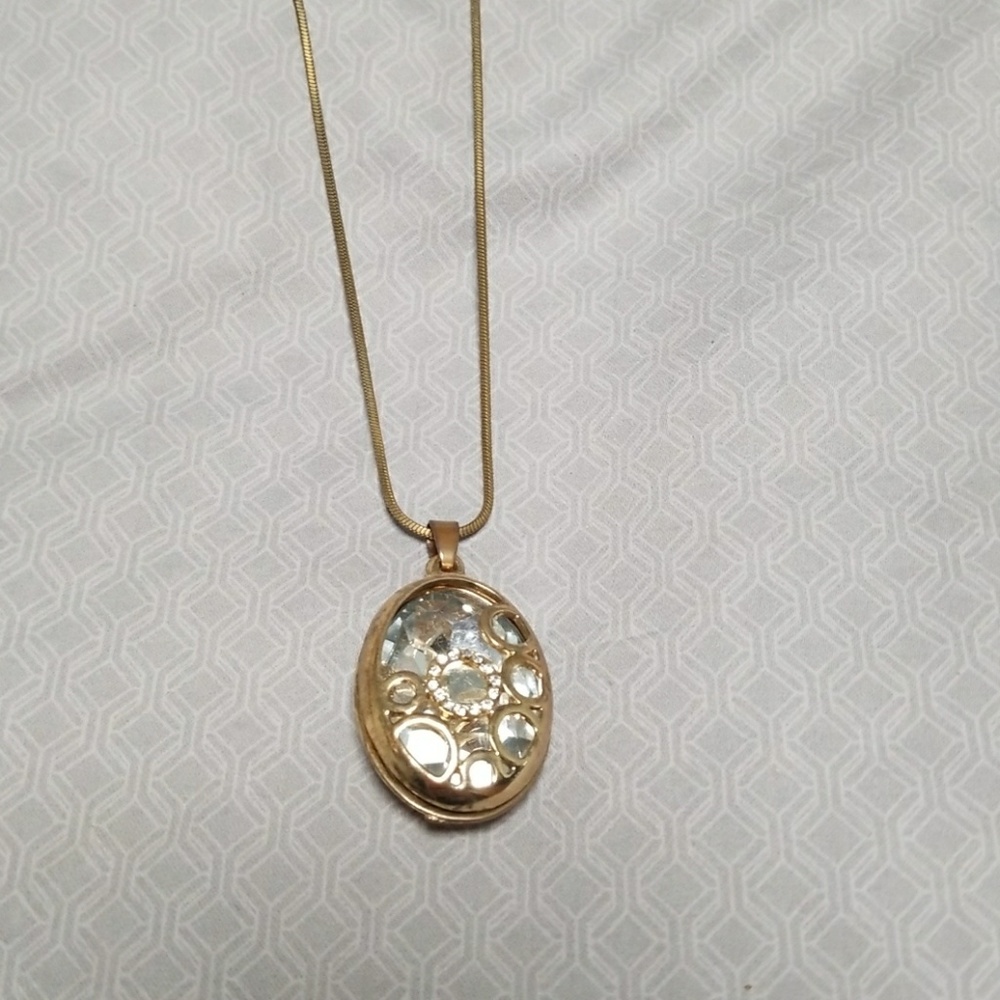3 for $20💎Gold and faux diamond long necklace